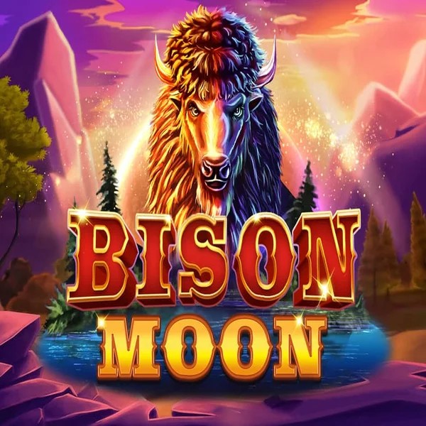 Bison Moon online game logo by Northern Lights Gaming on bassbetcasino-spain.com