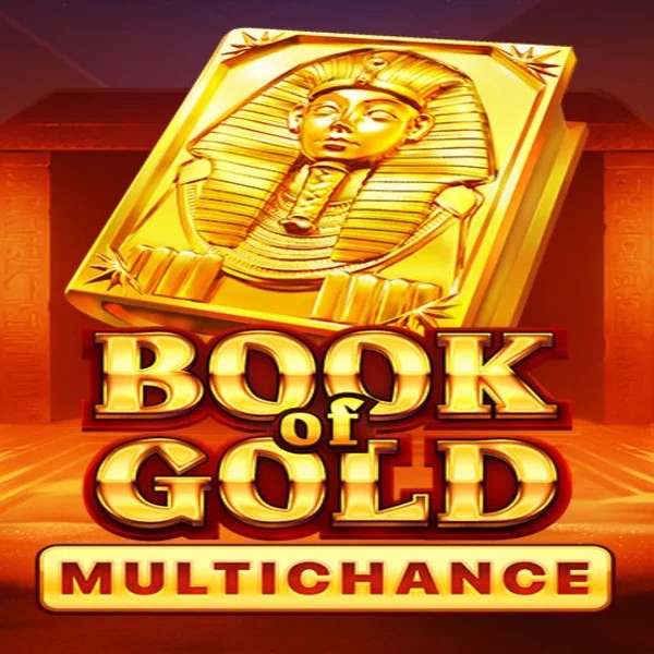 Book of Gold Multichance slot logo by Playson at Bassbet Casino