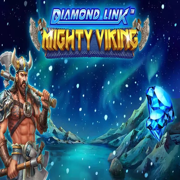 Diamond Link Mighty Viking slot logo by Greentube at Bassbet Casino