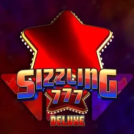Sizzling 777 Deluxe slot logo by Wazdan at Bassbet Casino