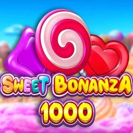 Sweet Bonanza 1000 online game logo by Pragmatic Play on bassbetcasino-spain.com